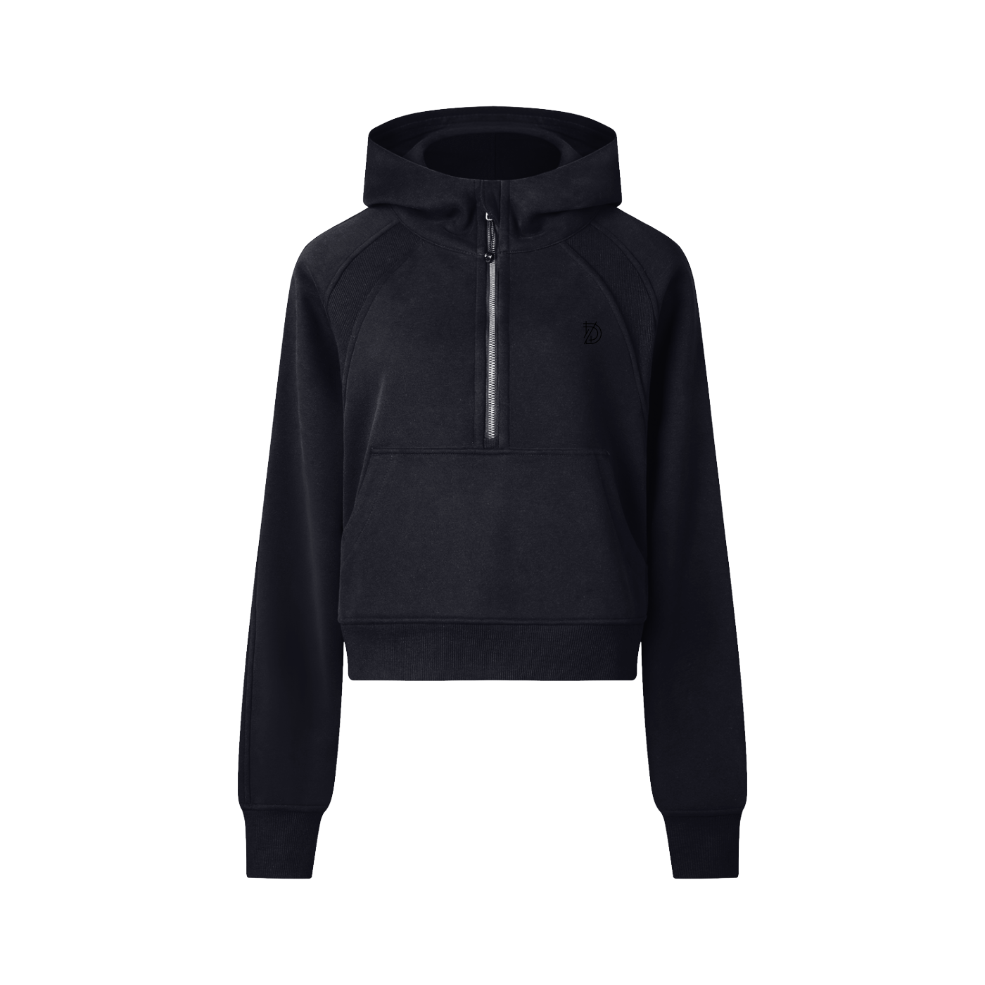 Dovira Cropped Half-Zip Hoodie