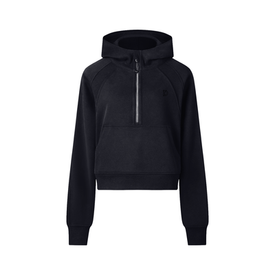 Dovira Cropped Half-Zip Hoodie