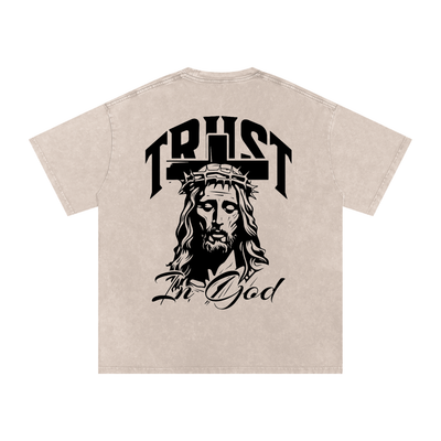 Dovira -Trust In God Wash Oversize T-Shirt