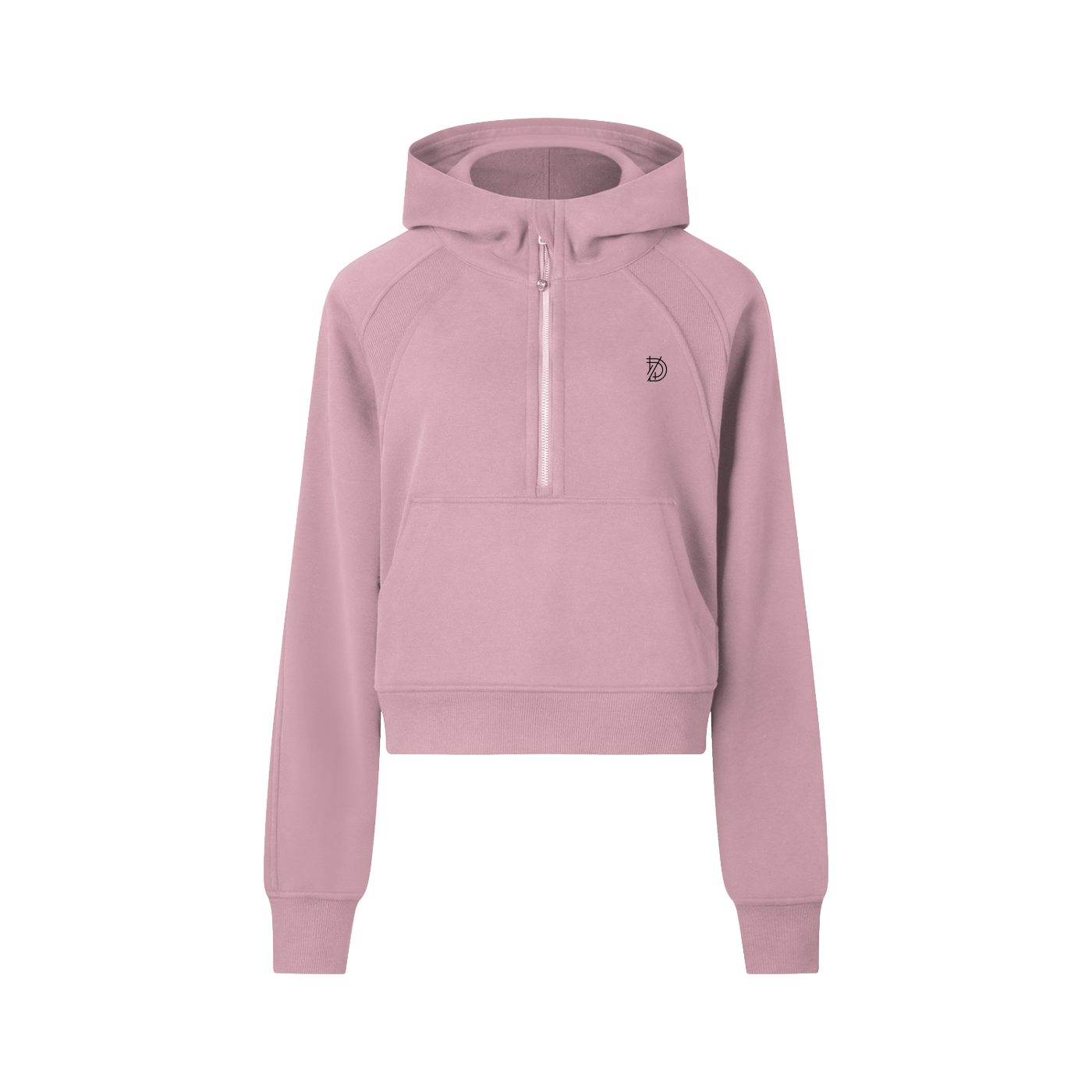 Dovira Cropped Half-Zip Hoodie