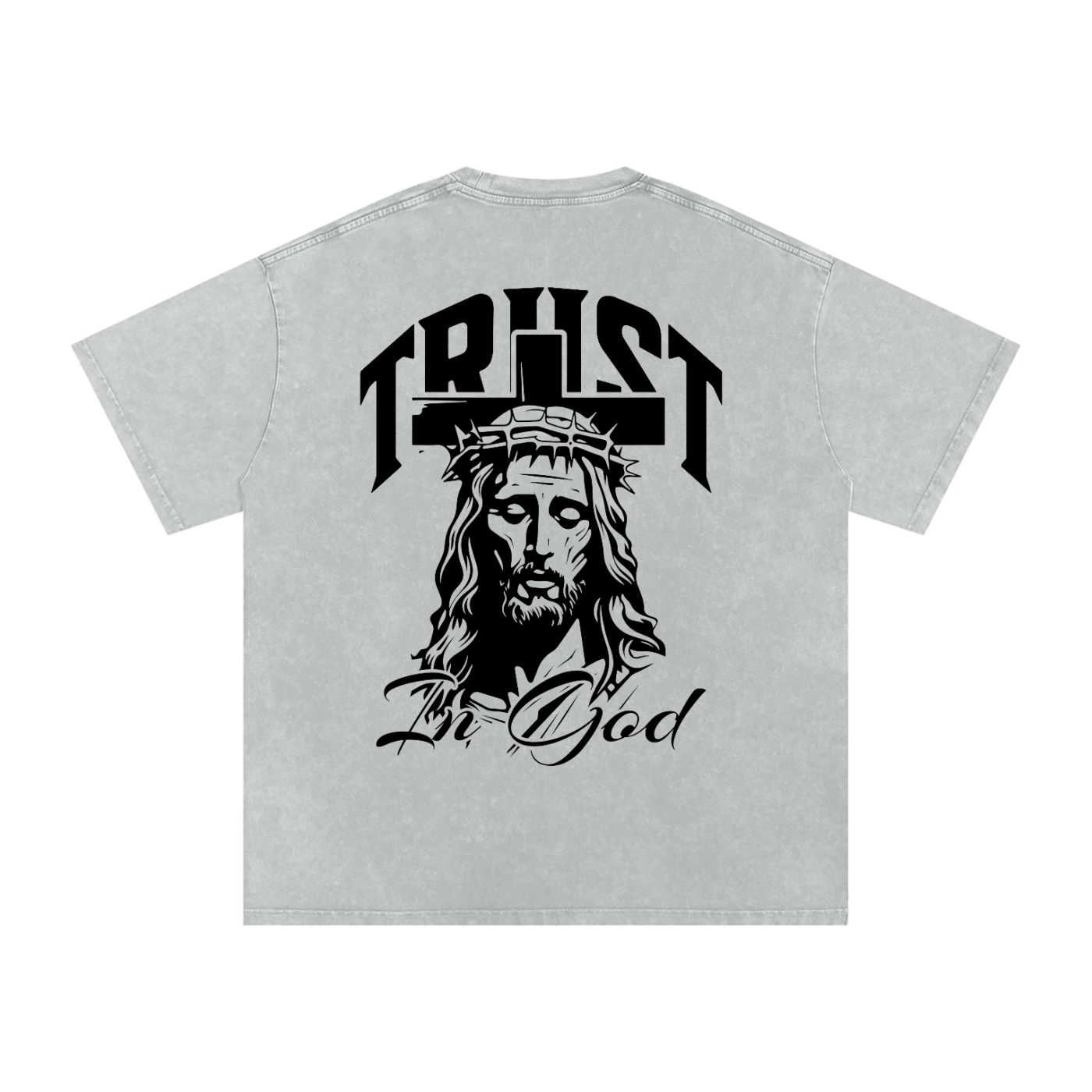 Dovira -Trust In God Wash Oversize T-Shirt