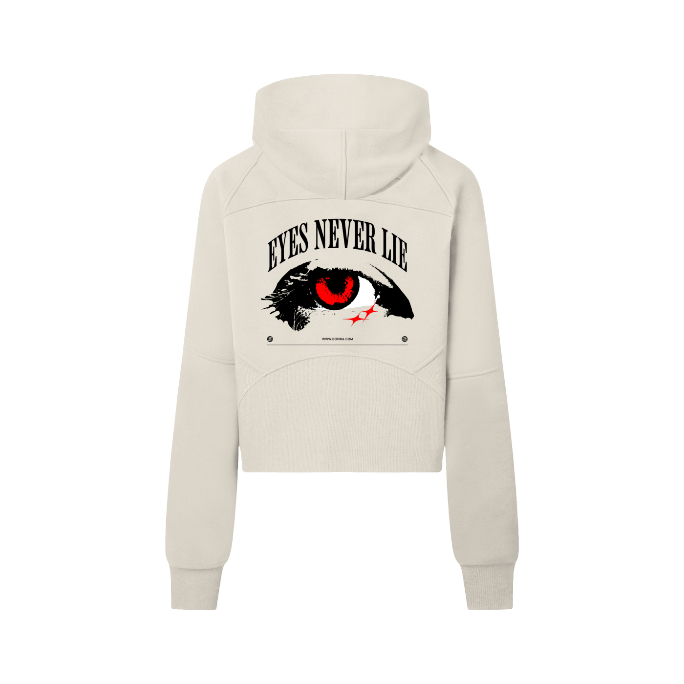 Dovira Cropped Half-Zip Hoodie