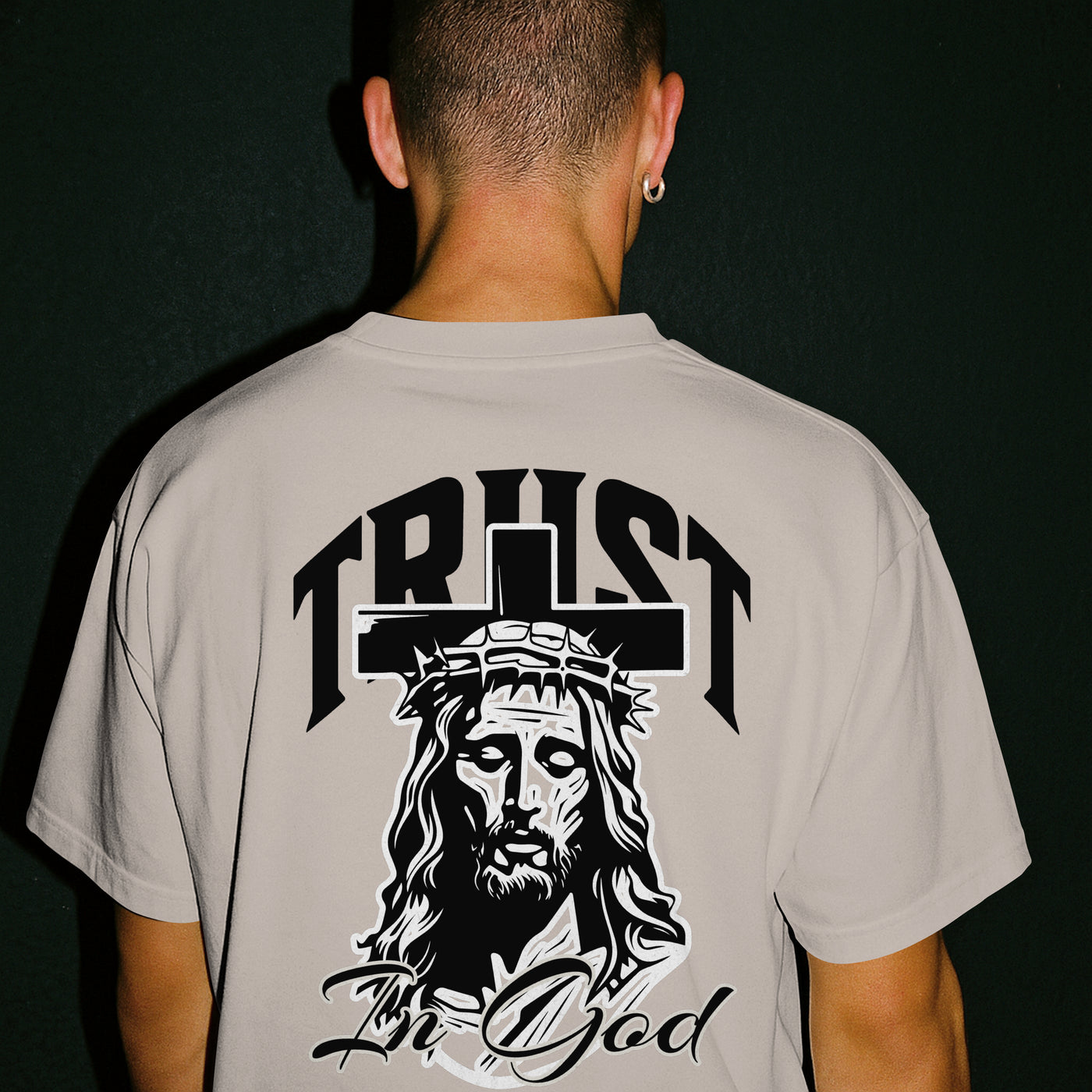 Dovira -Trust In God Wash Oversize T-Shirt