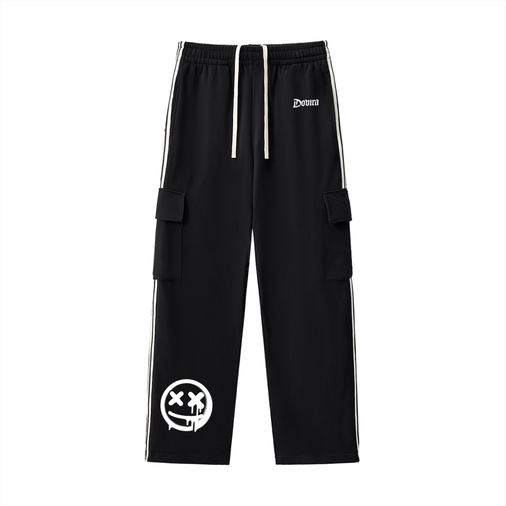 Side Stripe Straight-Leg Pants
