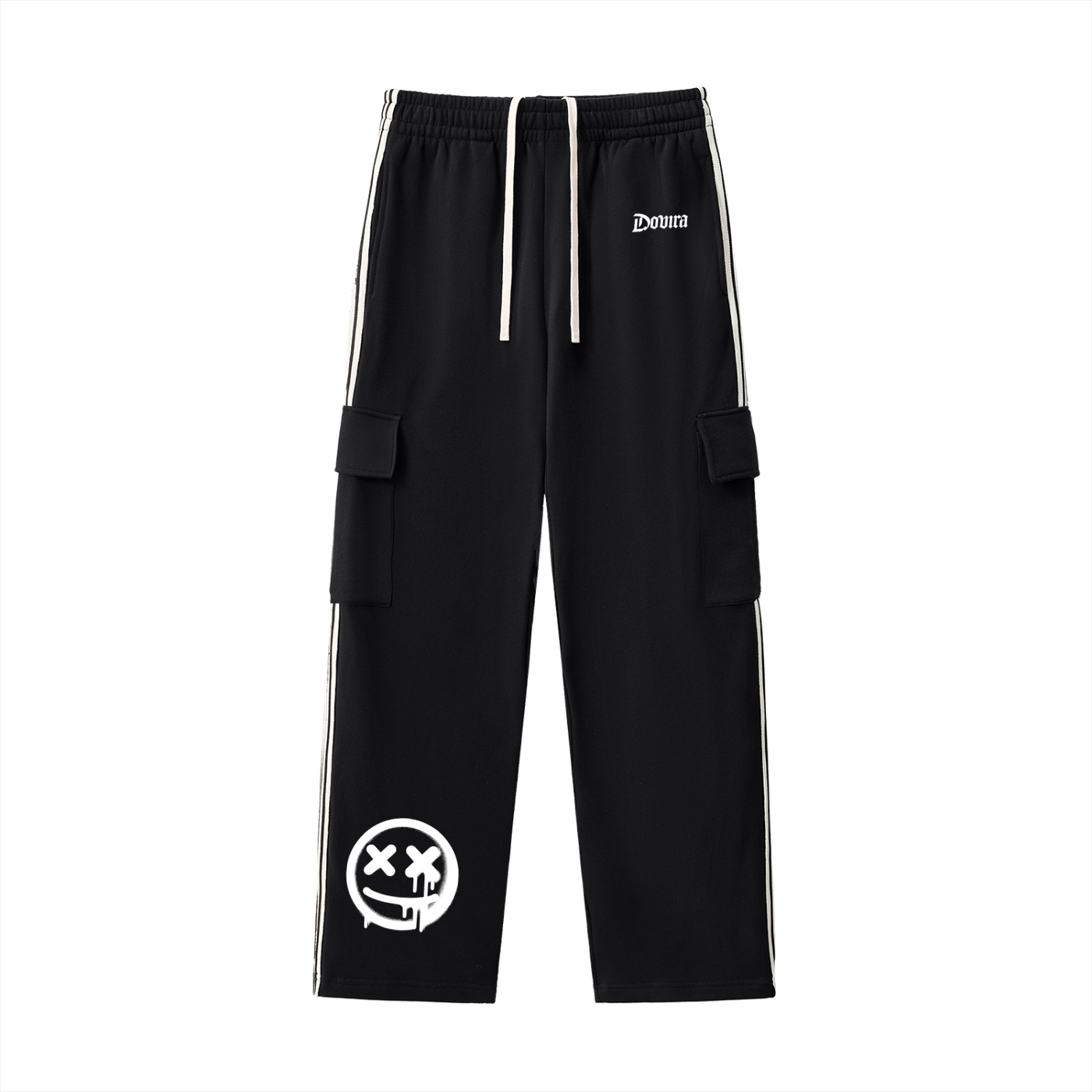 Side Stripe Straight-Leg Pants