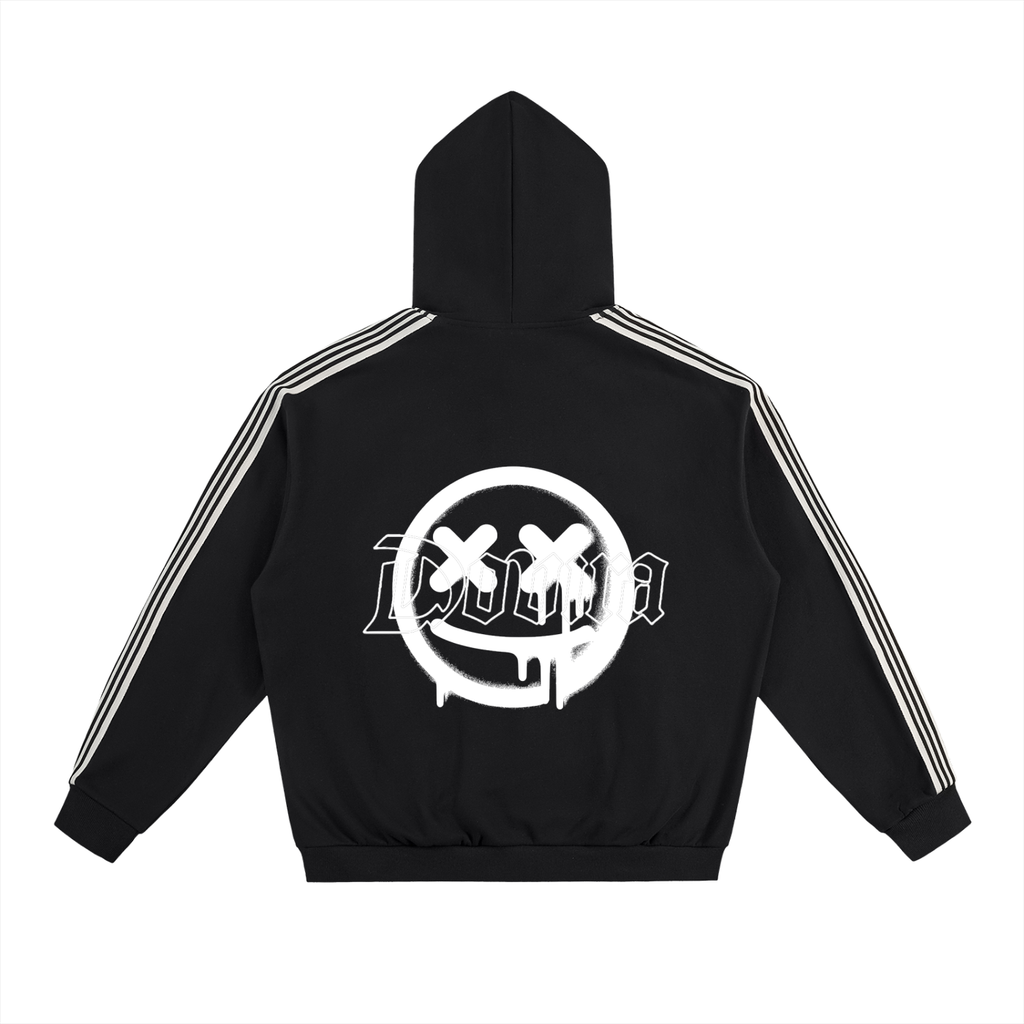 Side Stripe Drop-Shoulder Hoodie