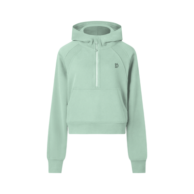 Dovira Cropped Half-Zip Hoodie